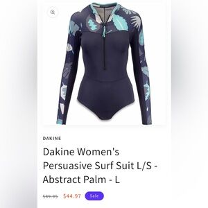 Dakine women’s persuasive L/S surfsuit